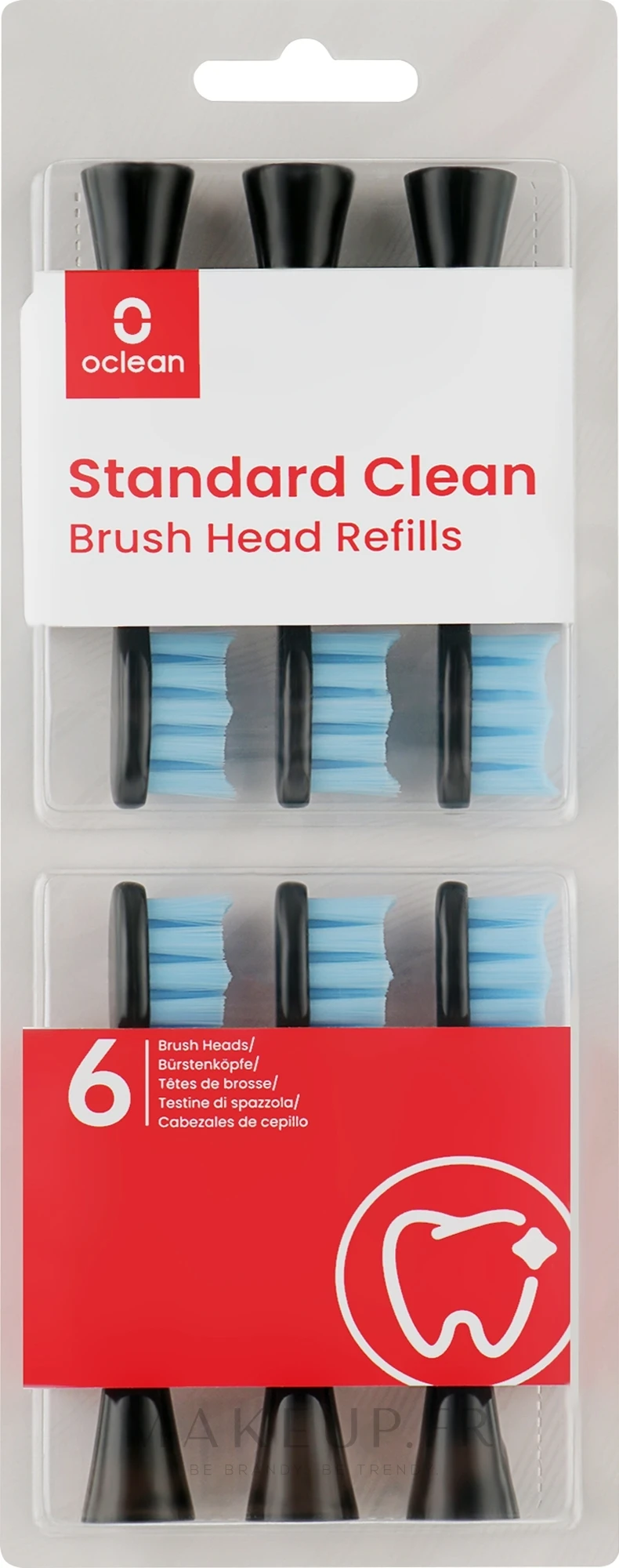 Têtes De Remplacement Pour Brosse à Dents électrique Standard Clean Soft, 6 Pcs, Noires 2 Têtes De Remplacement Pour Brosse à Dents électrique Standard Clean Soft, 6 Pcs, Noires – Image 2