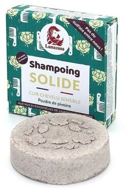Shampooing Solide à L'huile Essentielle De Lavande Et Poudre De Pivoine