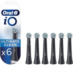 Oral B Têtes De Remplacement Pour Brosse à Dents électrique, Noires, 6 Pcs