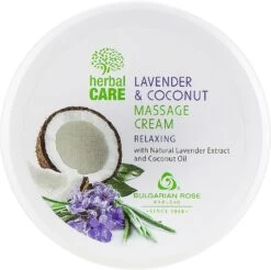 Crème De Massage Relaxant à L'extrait De Lavande Et Huile De Coco