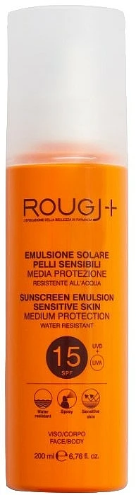 Émulsion Solaire Pour Peaux Sensibles SPF 15