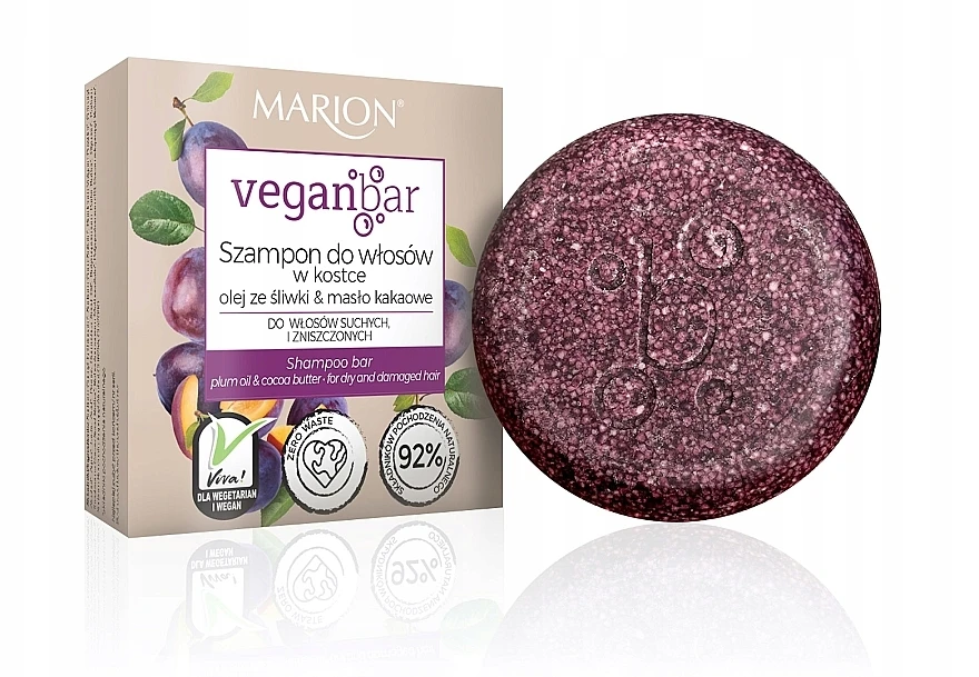 Shampooing Solide à L'huile De Prune 1 Shampooing Solide à L'huile De Prune