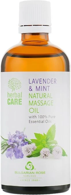 Huile De Massage Aux Huiles De Lavande Et Menthe