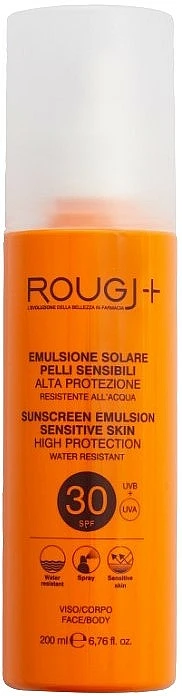 Émulsion Solaire Pour Peaux Sensibles SPF 30