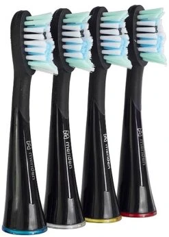 Têtes De Brosses à Dents électriques, 4 Pcs, Noir