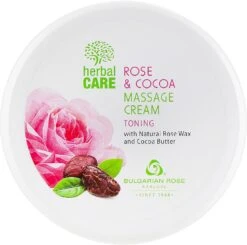 Crème De Massage Au Beurre De Cacao Et Cire De Fleur De Rose