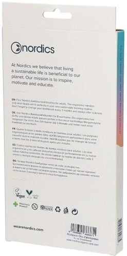 Brosses à Dents En Bambou, 4 Pcs, Noir, Rose, Bleu Et Jaune -Produits De Soins t64ttjs3nk4c