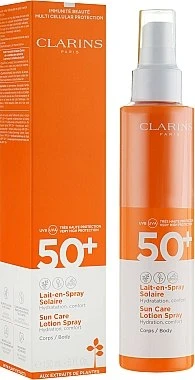 Clarins Lait En Spray Solaire Hydratant Pour Corps SPF 50+