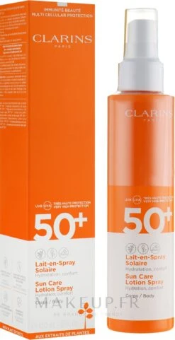 Clarins Lait En Spray Solaire Hydratant Pour Corps SPF 50+ -Produits De Soins ymgsvikus4yv